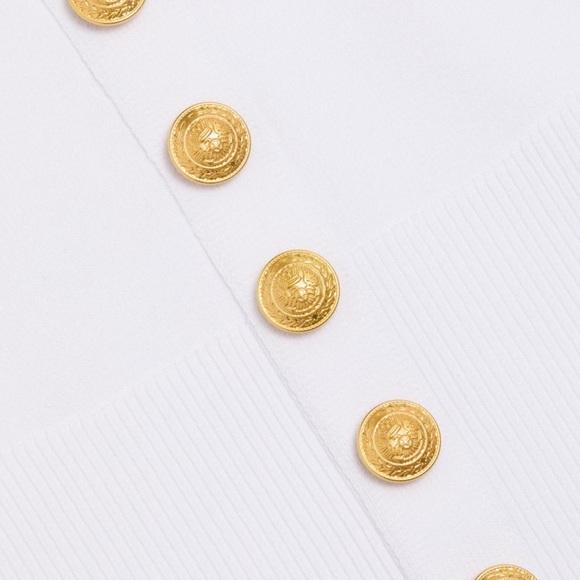 L'Agence Lanetta White Cardigan Top NWT - Picture 12 of 12